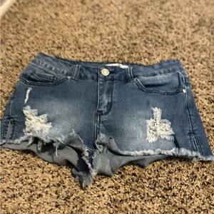 K's more Cut Off Distressed Jeans Shorts Med sk0015039